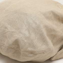 Stella McCartney Metallic Beige/Gold Jute Bow Hobo
