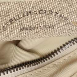 Stella McCartney Metallic Beige/Gold Jute Bow Hobo
