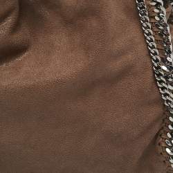 Stella McCartney Dark Beige Faux Leather Mini Falabella Tote