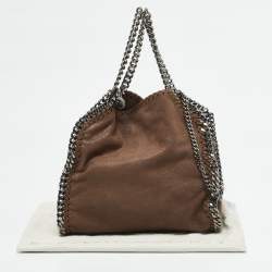 Stella McCartney Dark Beige Faux Leather Mini Falabella Tote
