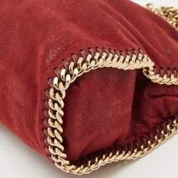 Stella McCartney Burgundy Faux Leather Mini Falabella Tote