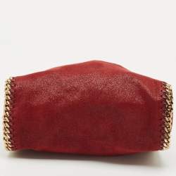 Stella McCartney Burgundy Faux Leather Mini Falabella Tote