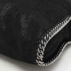Stella McCartney Black Faux Suede Small Falabella Tote