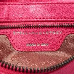 Stella McCartney Fuchsia Faux Suede Falabella Fold Over Clutch