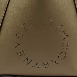 Stella McCartney Sand Brown Faux Leather The Logo Large Tote