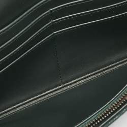 Stella McCartney Dark Green Faux Leather Falabella Flap Continental Wallet