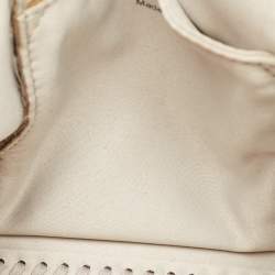 Stella McCartney Light Grey Fabric Mini Falabella Crystals Tote