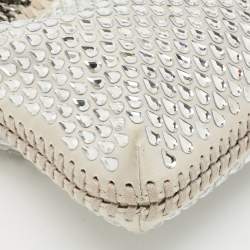 Stella McCartney Light Grey Fabric Mini Falabella Crystals Tote