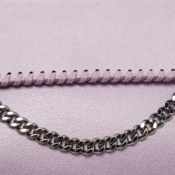 Pre Owned Stella McCartney Purple Faux Leather Mini Falabella Flap Crossbody Bag