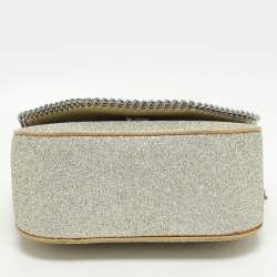 Stella McCartney Gold Glitter Mini Falabella Box Shoulder Bag