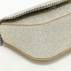 Stella McCartney Gold Glitter Mini Falabella Box Shoulder Bag