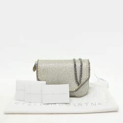 Stella McCartney Gold Glitter Mini Falabella Box Shoulder Bag