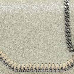 Stella McCartney Gold Glitter Mini Falabella Box Shoulder Bag