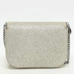 Stella McCartney Gold Glitter Mini Falabella Box Shoulder Bag