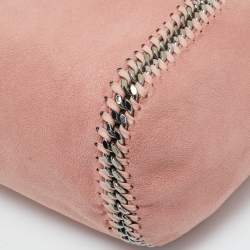 Stella McCartney Pink/Beige Faux Suede Reversible Falabella Shopper Tote