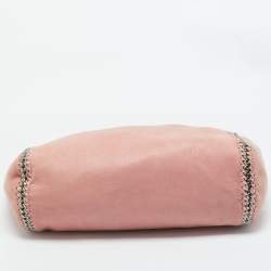 Stella McCartney Pink/Beige Faux Suede Reversible Falabella Shopper Tote