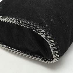 Pre Owned Stella McCartney Black Faux Suede Small Falabella Tote