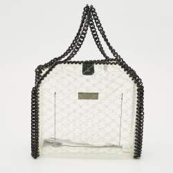 Pre Owned Stella McCartney Clear PVC Logo Falabella Tote