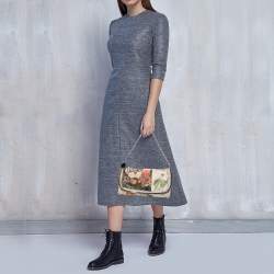 Pre Owned Stella McCartney Multicolor Canvas Botanical Print Falabella Shoulder Bag