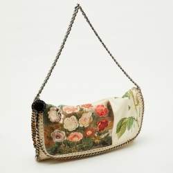 Pre Owned Stella McCartney Multicolor Canvas Botanical Print Falabella Shoulder Bag
