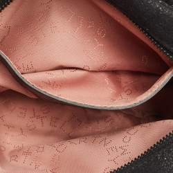 Pre Owned Stella McCartney Black Faux Suede Falabella Camera Crossbody Bag