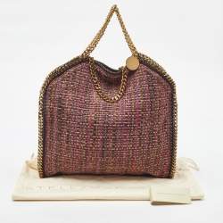 Pre Owned Stella McCartney Multicolor Woven Tweed Small Falabella Tote