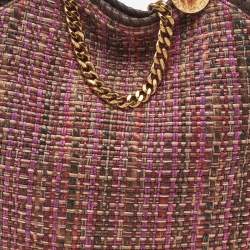 Pre Owned Stella McCartney Multicolor Woven Tweed Small Falabella Tote