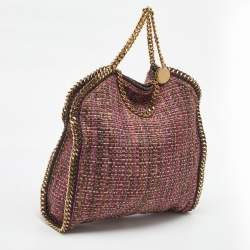 Pre Owned Stella McCartney Multicolor Woven Tweed Small Falabella Tote