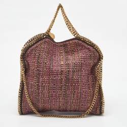Pre Owned Stella McCartney Multicolor Woven Tweed Small Falabella Tote