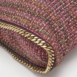 Pre Owned Stella McCartney Multicolor Woven Tweed Small Falabella Tote