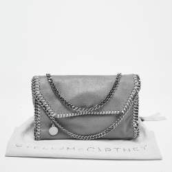 مملوكة مسبقًا Stella McCartney Grey Faux Suede Mini Falabella Flap Crossbody Bag
