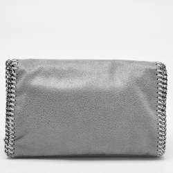 مملوكة مسبقًا Stella McCartney Grey Faux Suede Mini Falabella Flap Crossbody Bag