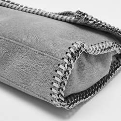 مملوكة مسبقًا Stella McCartney Grey Faux Suede Mini Falabella Flap Crossbody Bag