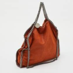 Pre Owned Stella McCartney Brick Faux Suede Small Falabella Chain Tote