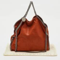Pre Owned Stella McCartney Brick Faux Suede Small Falabella Chain Tote