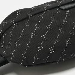 Pre Owned Stella McCartney Black Monogram Nylon Bum Belt Bag