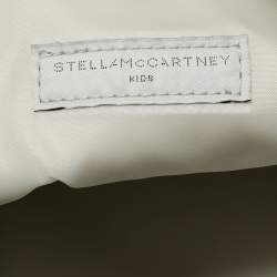 Pre Owned Stella McCartney Silver Faux Leather Star Print Bucket Bag