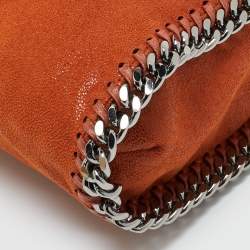 Pre Owned Stella McCartney Brick Brown Faux Suede Small Falabella Tote