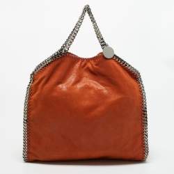 Pre Owned Stella McCartney Brick Brown Faux Suede Small Falabella Tote