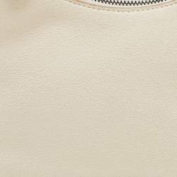 Pre Owned حقيبة كتف صغيرة ستيلا ماكرتني فالابيلا جلد شامواه صناعي أبيض فاتح