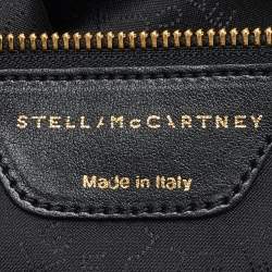Pre Owned Stella McCartney Dark Grey Faux Shearling Large Falabella Fold Over Tote
