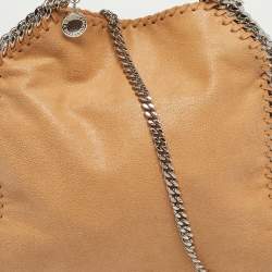 Pre Owned Stella McCartney Beige Faux Leather Mini Falabella Tote