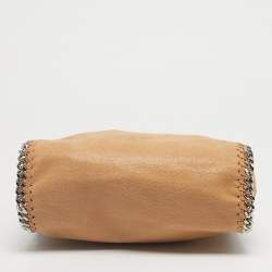 Pre Owned Stella McCartney Beige Faux Leather Mini Falabella Tote