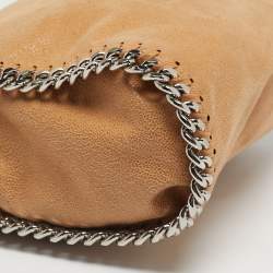 Pre Owned Stella McCartney Beige Faux Leather Mini Falabella Tote