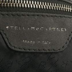 Pre Owned Stella McCartney Black Faux Suede Small Studded Falabella Tote