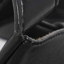 Pre Owned Stella McCartney Stella Logo Black Faux Leather Tote