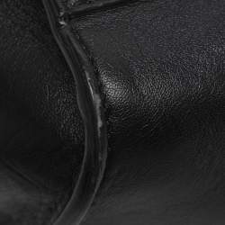 Pre Owned Stella McCartney Stella Logo Black Faux Leather Tote