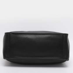 Pre Owned Stella McCartney Stella Logo Black Faux Leather Tote