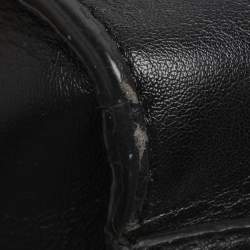 Pre Owned Stella McCartney Stella Logo Black Faux Leather Tote