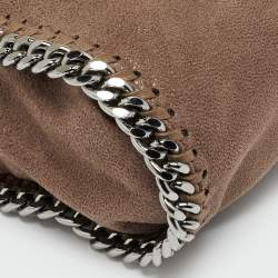 Pre Owned حقيبة يد توتس ستيلا مكارتني فالابيلا شامواه صناعي بني صغيرة